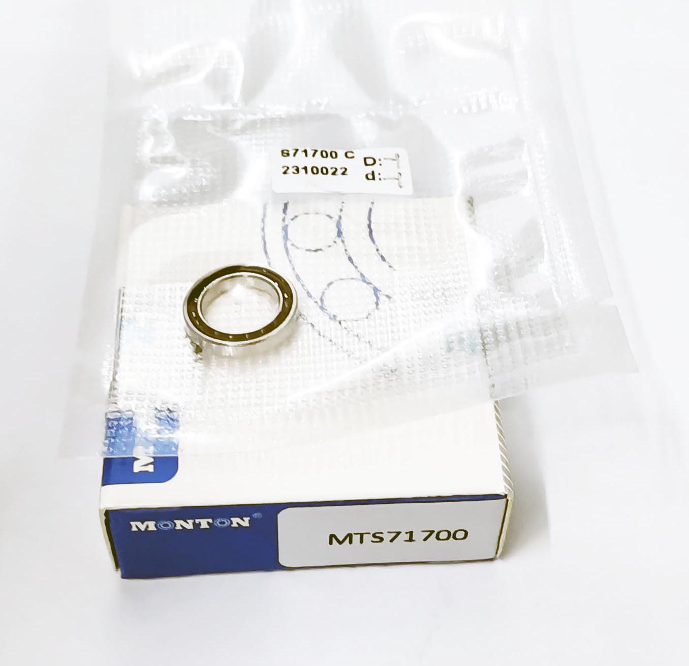 MTS71700 slim thin section high speed high precsion military missile camera tracking bearing