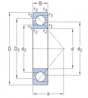 73 Series Angular Contact Ball Bearings