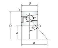 76030 Ball Screw Support Angular Contact Ball Bearings