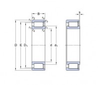 Full complement cylindrical roller bearings