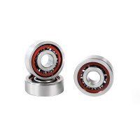 Miniature angular contact ball bearing